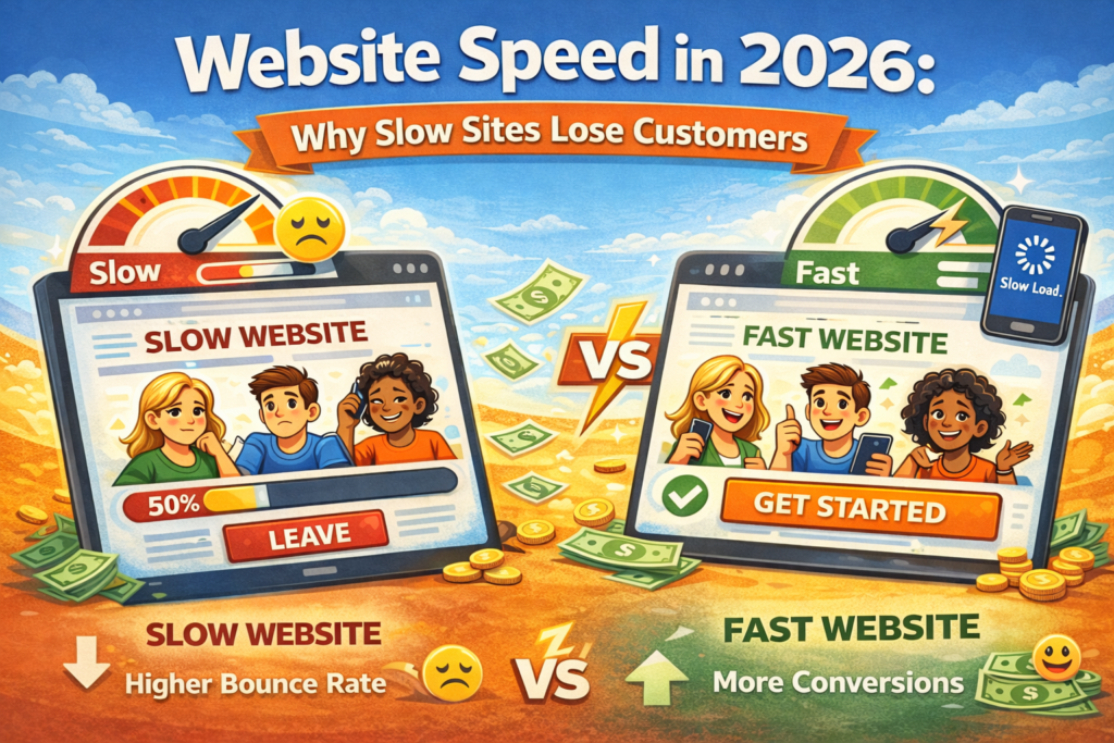 website speed and mobile design affecting conversions